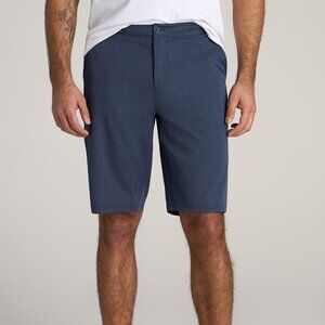 American Tall Hybrid Shorts for Tall Men in Marine Navy Mix Size 4040 / Tall / M